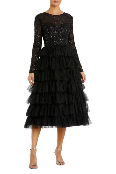 関税送料込【MAC DUGGAL】ロング ドレス カットアウト ブラック Mac Duggal マクドゥガル ブラックプリーツロングドレス | 結婚