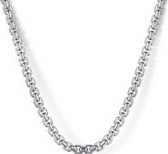 Gabriel & Co. Men's Facets Sterling Silver Chain Necklace
