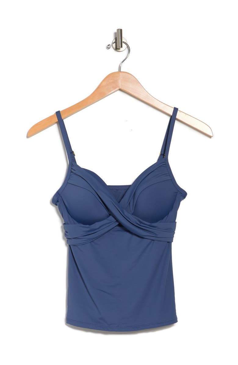 La Blanca Island Goddess Underwire Tankini Top, Alternate, color, 