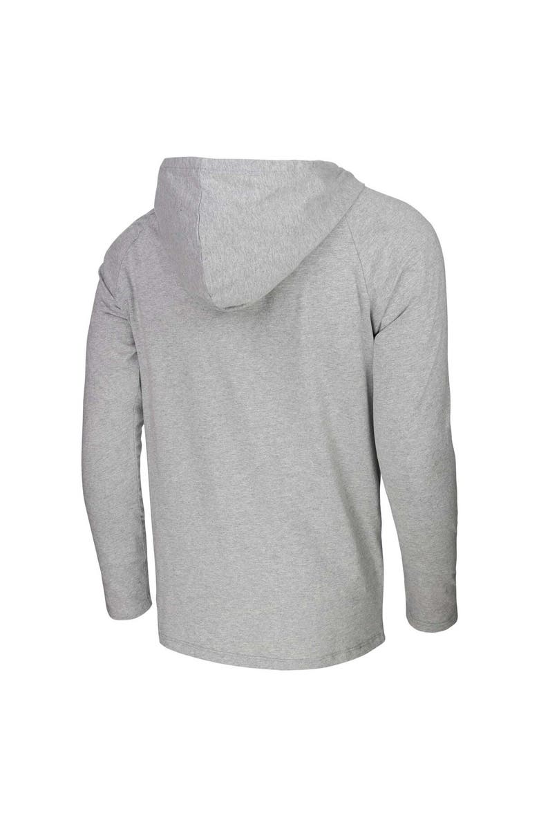 Stadium Essentials Men's Stadium Essentials Heather Gray Utah Jazz Atrium Raglan Long Sleeve Hoodie T-Shirt, Alternate, color, Heather Gray