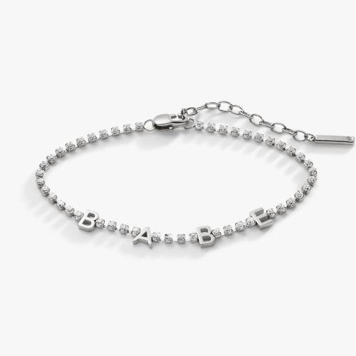 Alex And Ani Babe Tennis Chain Bracelet In Silver