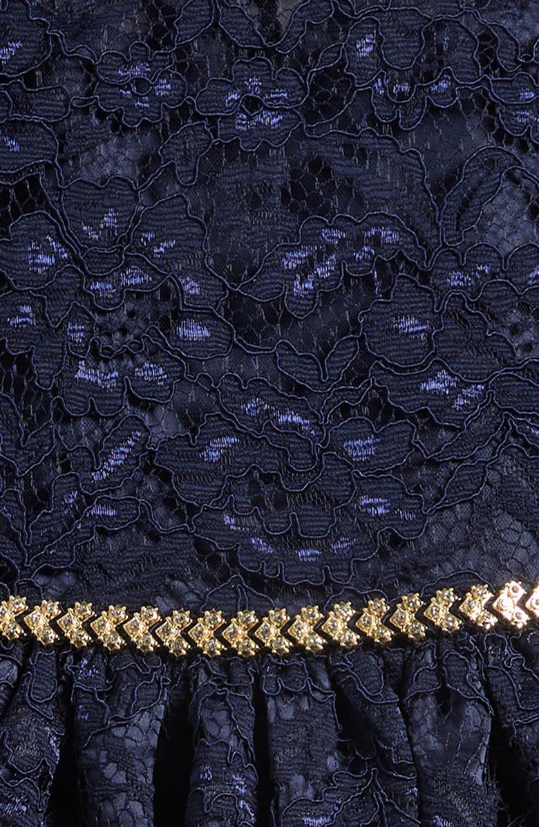 Iris & Ivy Kids' Lace High/Low Dress, Alternate, color, Navy