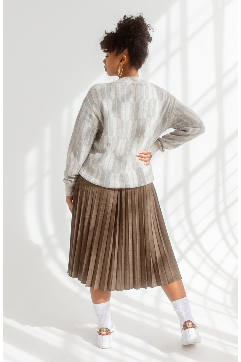 Arrow Crewneck Sweater, Alternate, color, Grey