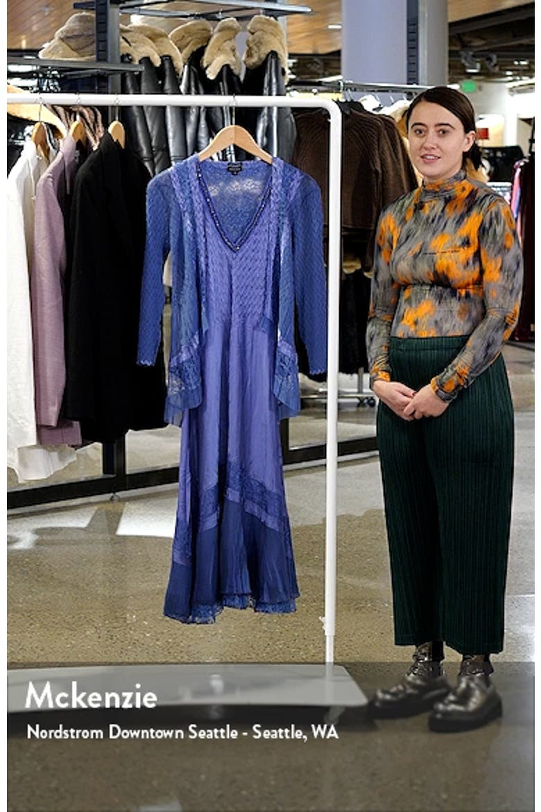 Beaded Charmeuse & Chiffon Tiered Dress with Jacket video