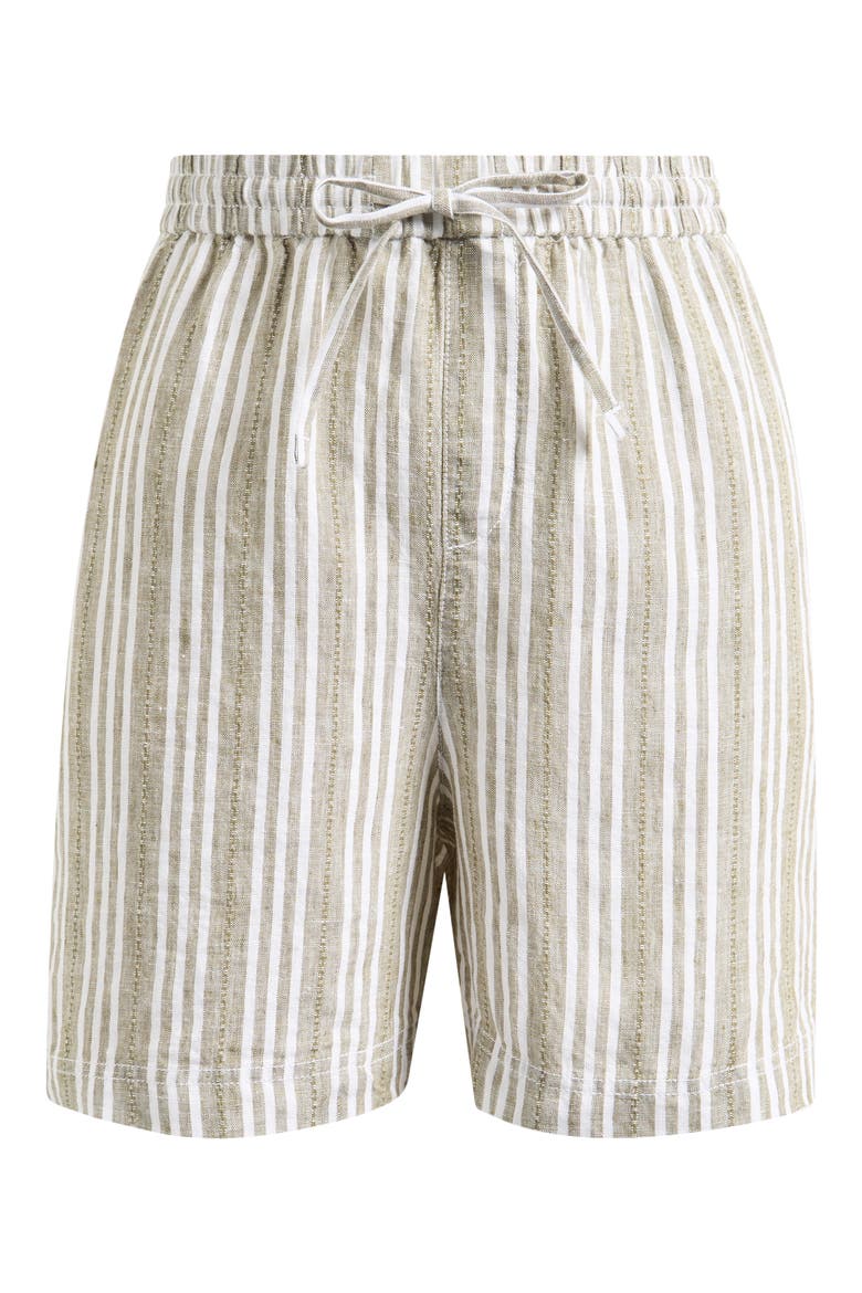 Beach Breeze Dobby Linen Blend Easy Drawstring Shorts, Main, color, SEA CLAY