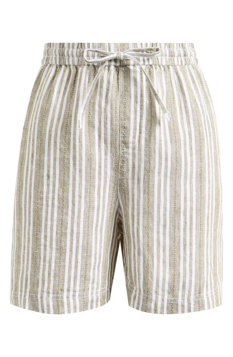 Beach Breeze Dobby Linen Blend Easy Drawstring Shorts
