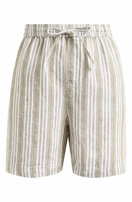 Beach Breeze Dobby Linen Blend Easy Drawstring Shorts