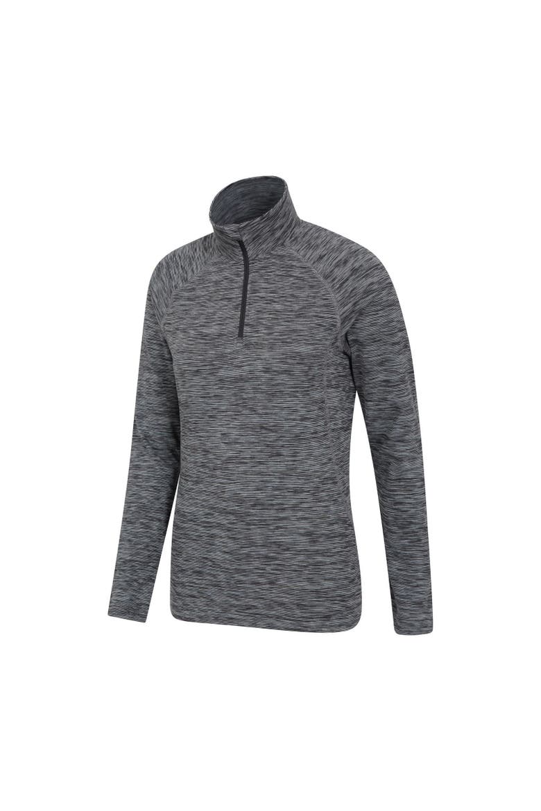 Womens/ladies Bend & Stretch Half Zip Midlayer Top, Alternate, color, Black