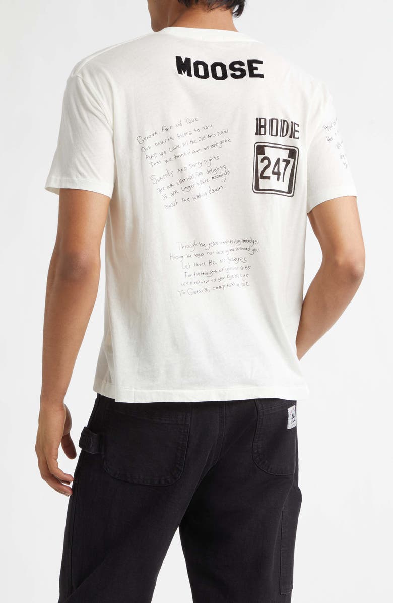 Bode Geneva Camp Crest Graphic T-Shirt, Alternate, color, Cream