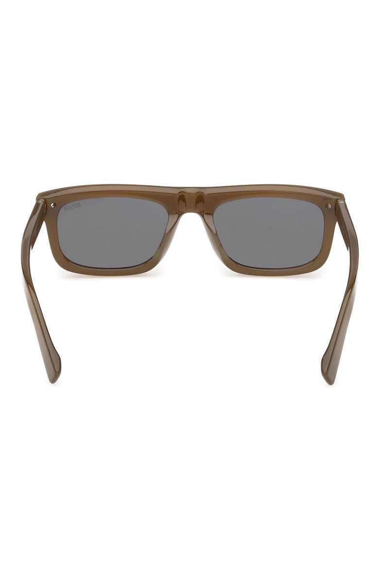 55mm Rectangular Sunglasses, Alternate, color, OPAL GREEN/ PALLADIUM/ SMOKE