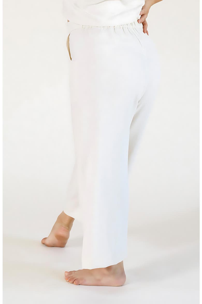 Plus Nin Linen Pant, Alternate, color, Ivory