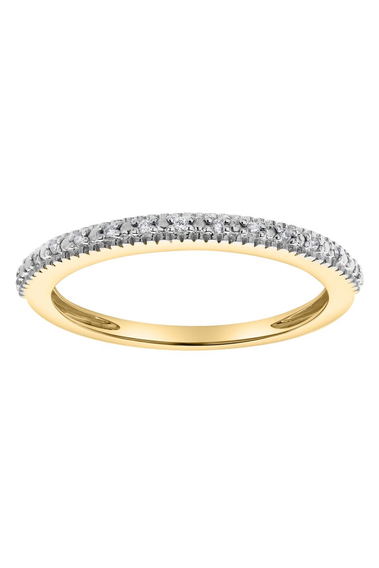 Ava 14K Gold Round Diamond Studded Band Ring - 0.06 cts, Main, color, 14K Yellow Gold