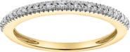LuvMyJewelry Ava 14K Gold Round Diamond Studded Band Ring - 0.06 cts