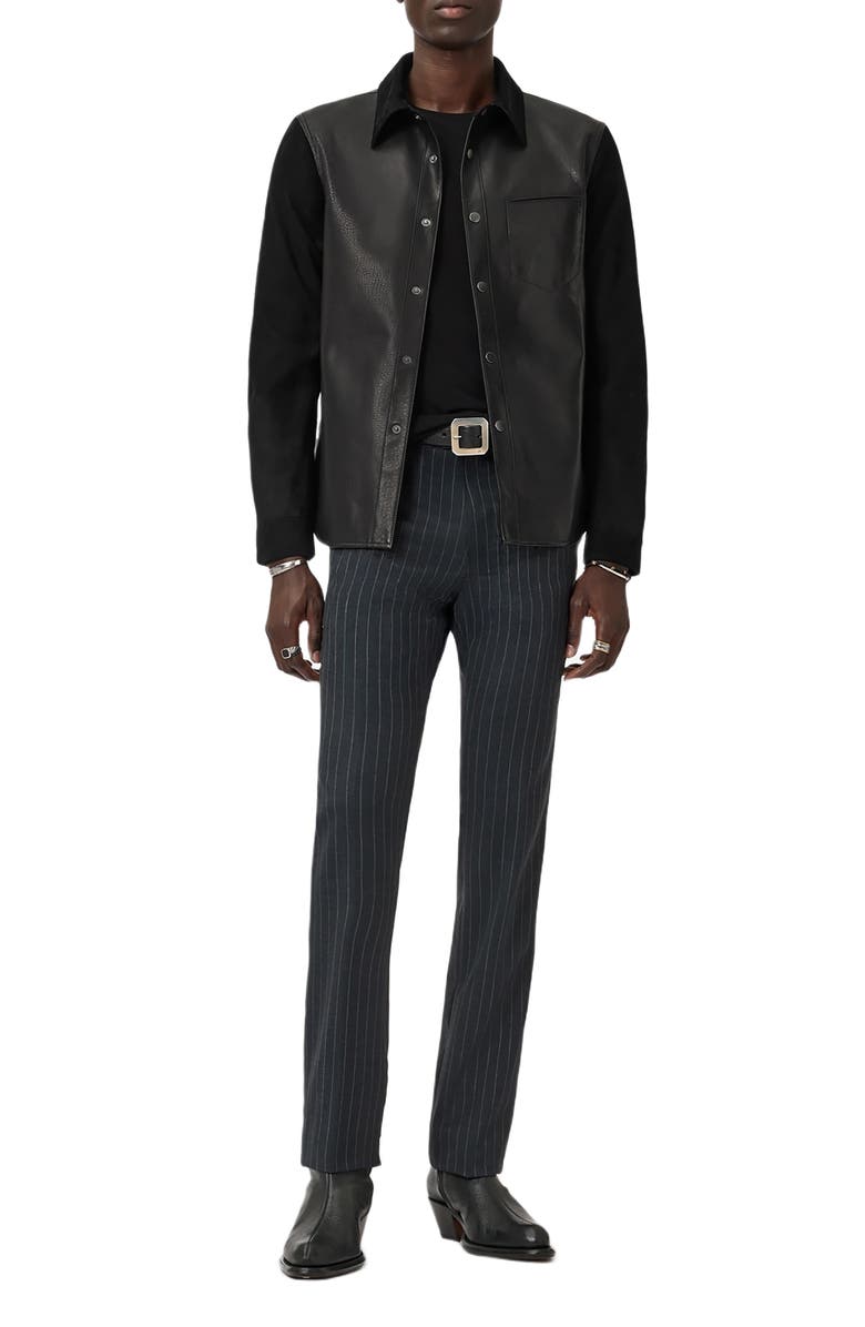 John Varvatos Clemente Lyocell & Wool Long Sleeve T-Shirt, Alternate, color, 