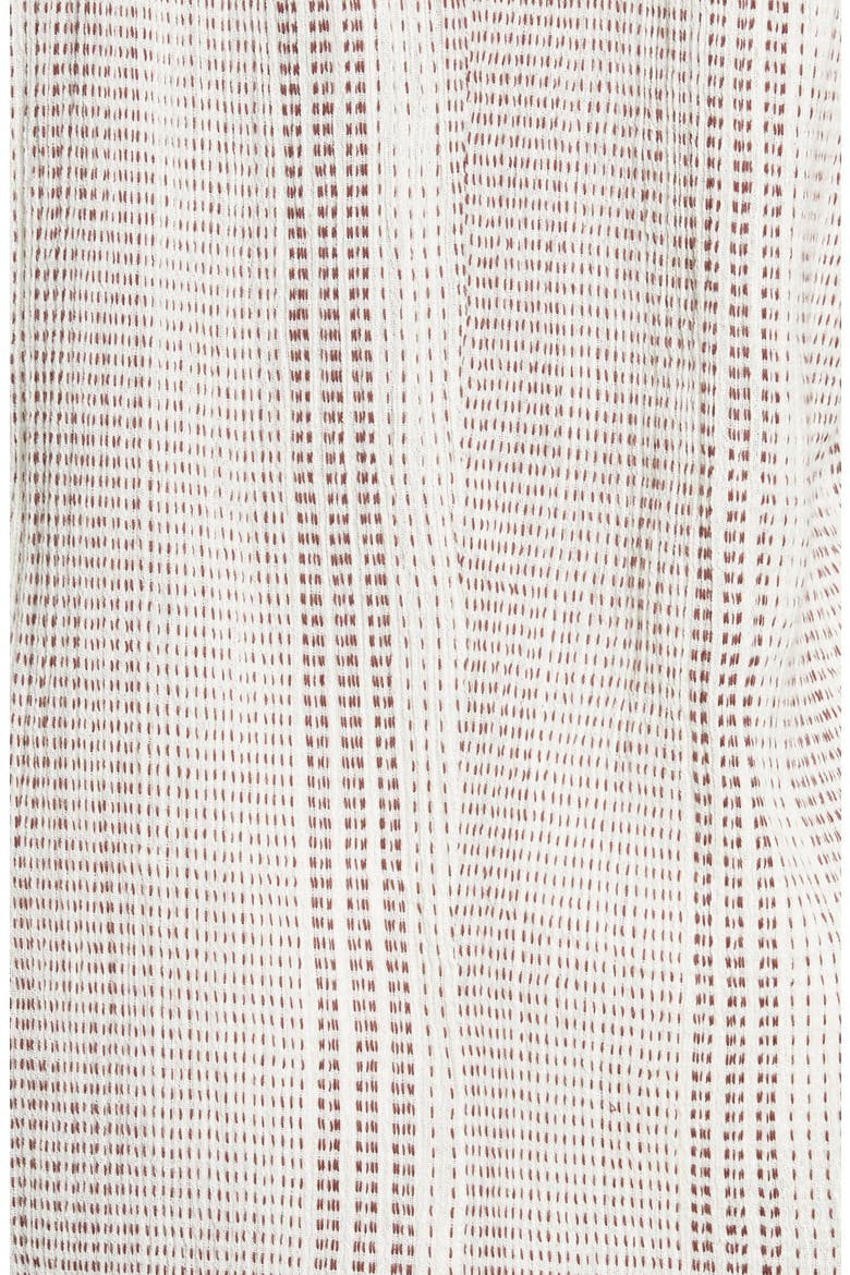 Peasant Hooded Cover-Up Romper, Alternate, color, NATURAL/ COCOA