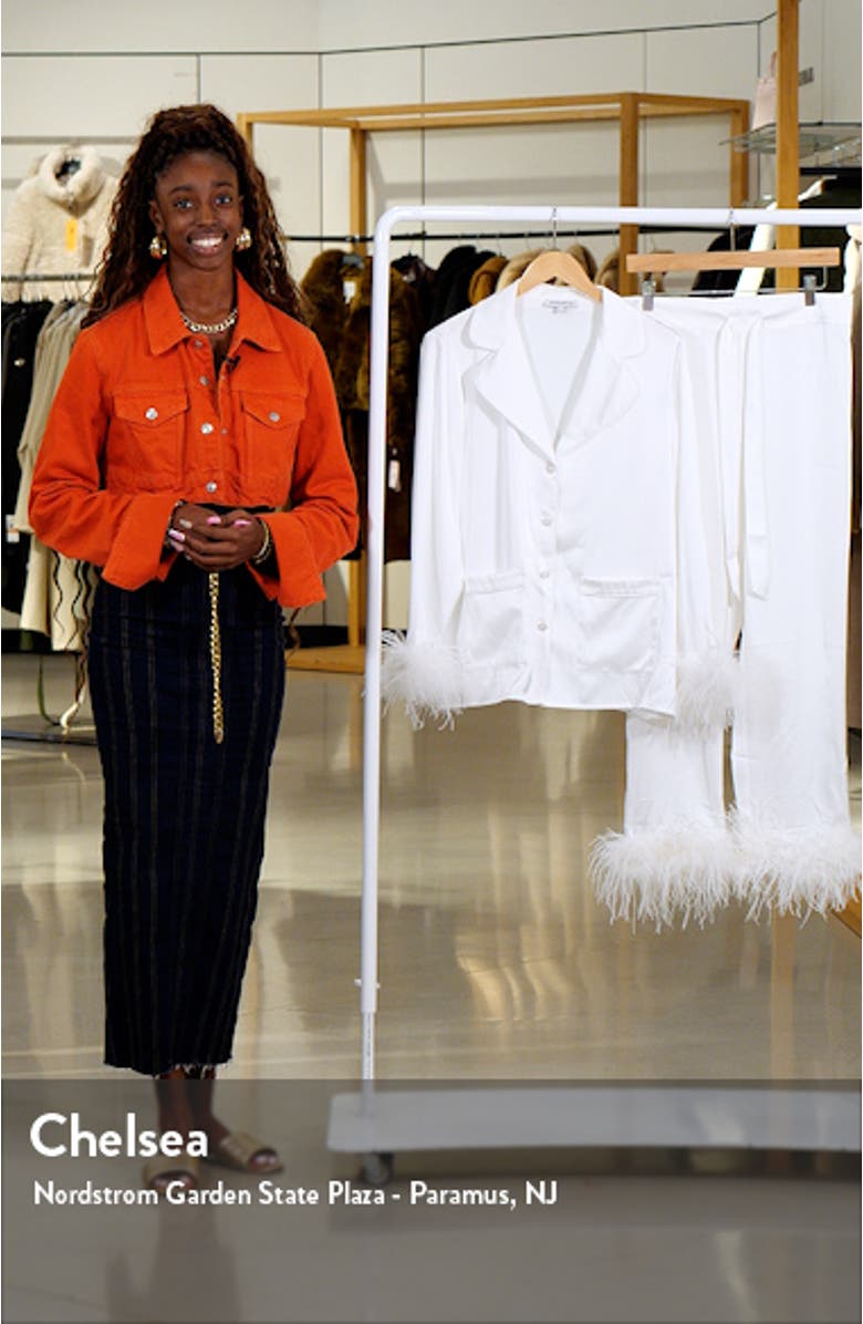 Darcie Ostrich Feather Pajamas, sales video thumbnail