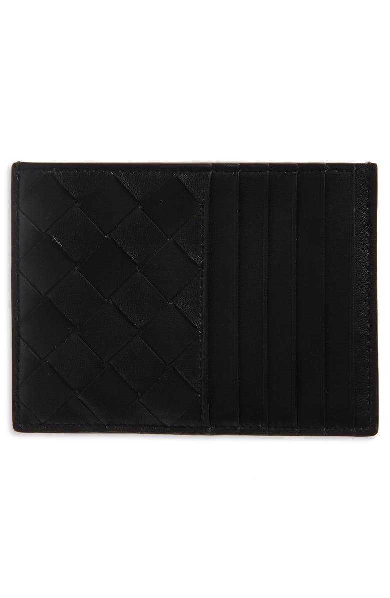 Bottega Veneta Intrecciato Leather Card Case, Main, color,