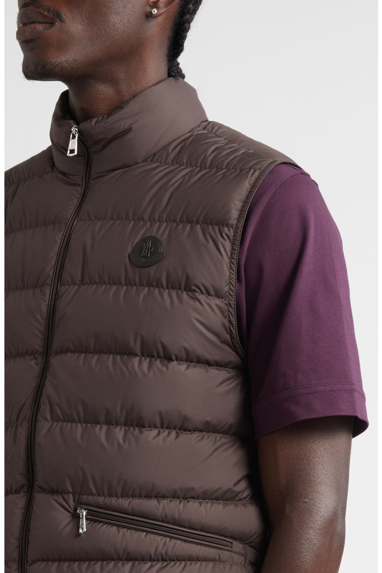 Treompan Down Puffer Vest, Alternate, color, BROWN