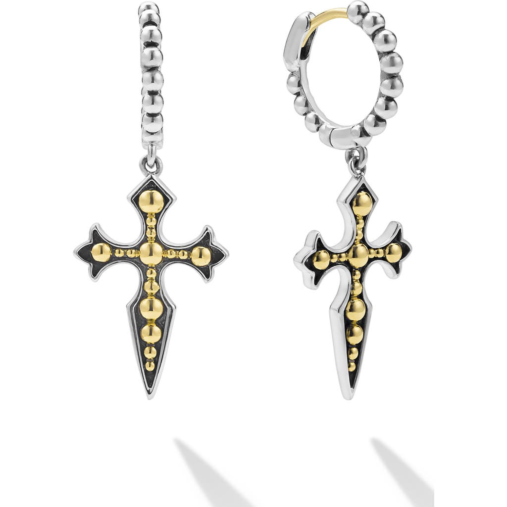 Lagos Anthem Single Cross Drop Earring In Multi