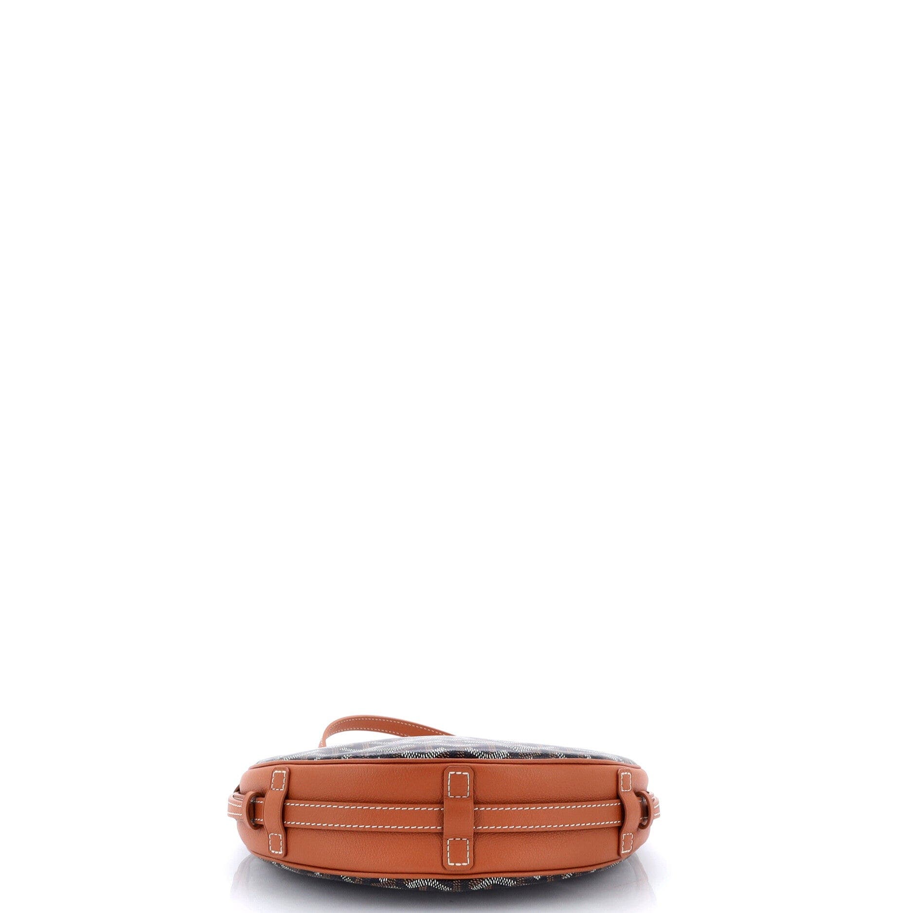 Hirondelle Shoulder Bag Coated Canvas and Leather, Alternate, color, Brown