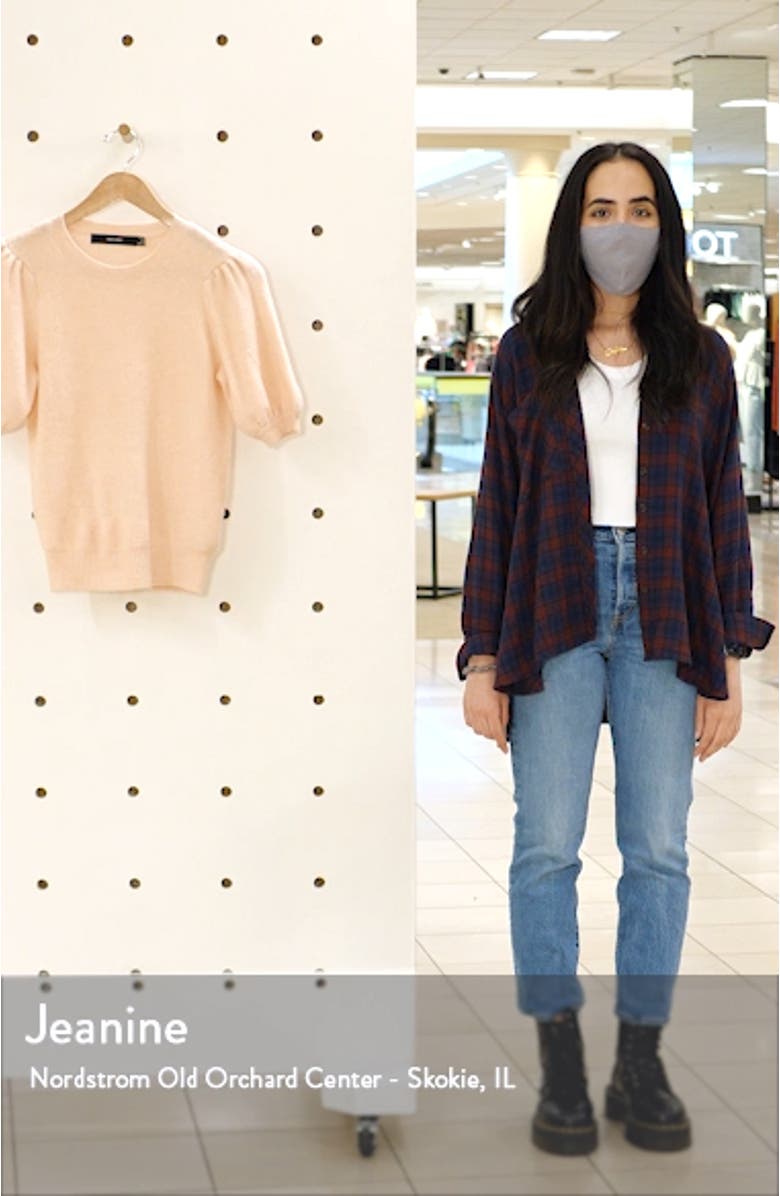 Lefile Puff Short Sleeve Ribbed Sweater, sales video thumbnail