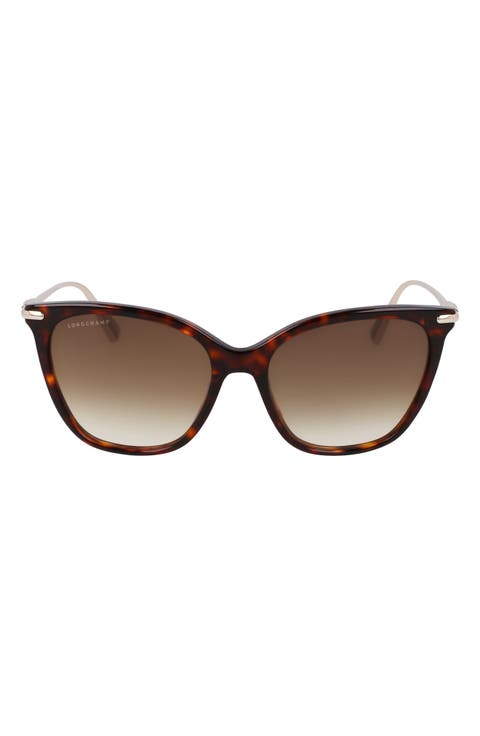 Roseau 55mm Rectangular Sunglasses