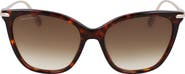 Longchamp Roseau 55mm Rectangular Sunglasses