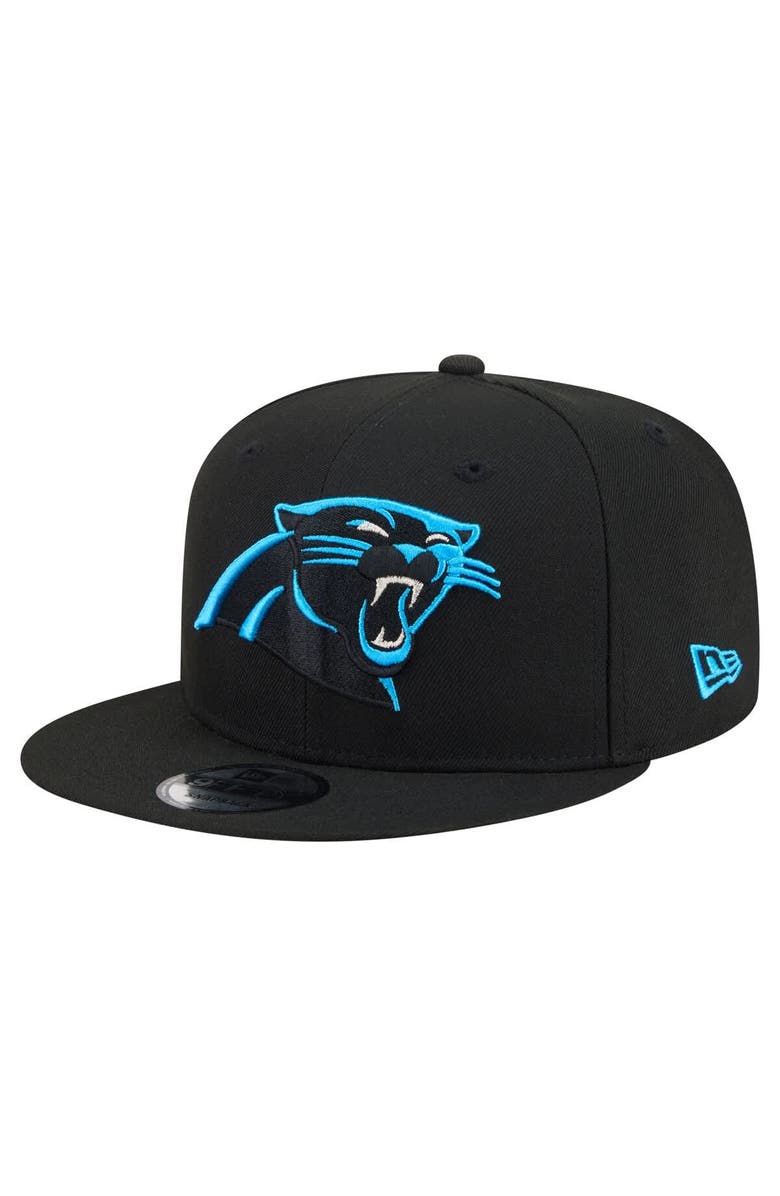 New Era Men's New Era Black Carolina Panthers 9FIFTY Snapback Hat, Main, color, Black