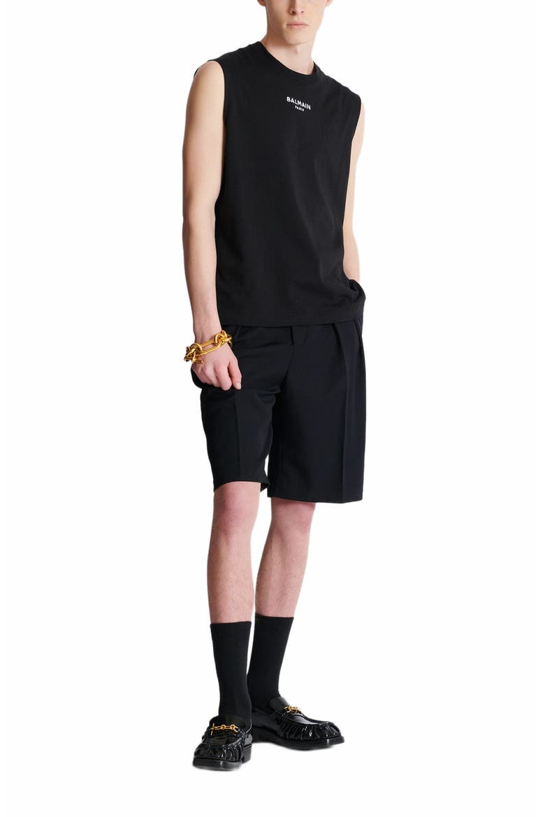 Paris Embroidered Vest Top, Alternate, color, Black