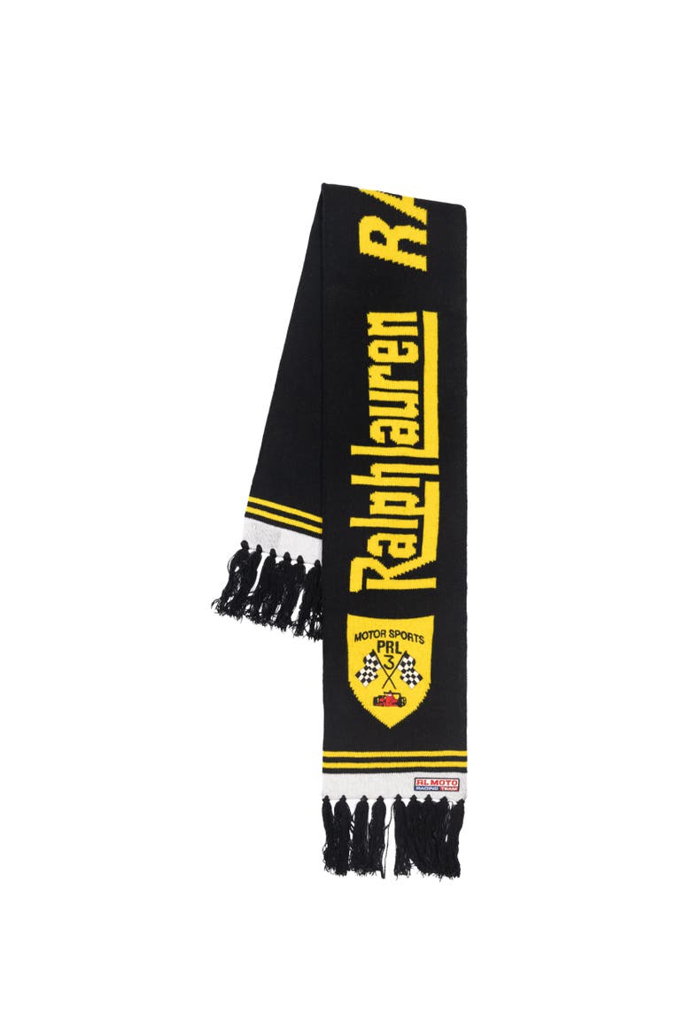 Holiday Stadium Scarf, Alternate, color, Black Multi