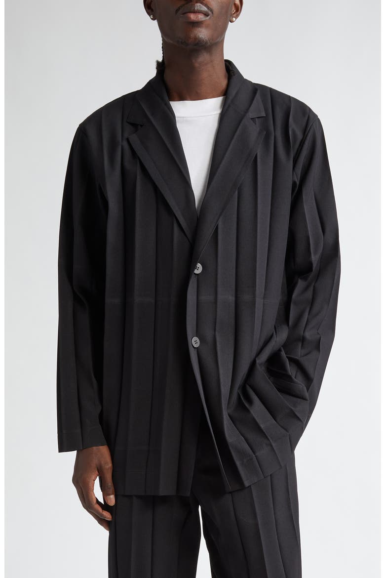 Homme Plissé Issey Miyake Edge Ensemble Pleated Single Breasted