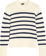 Rails Alise Stripe Crewneck Cotton Sweater