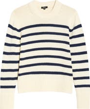 Rails Alise Stripe Crewneck Cotton Sweater