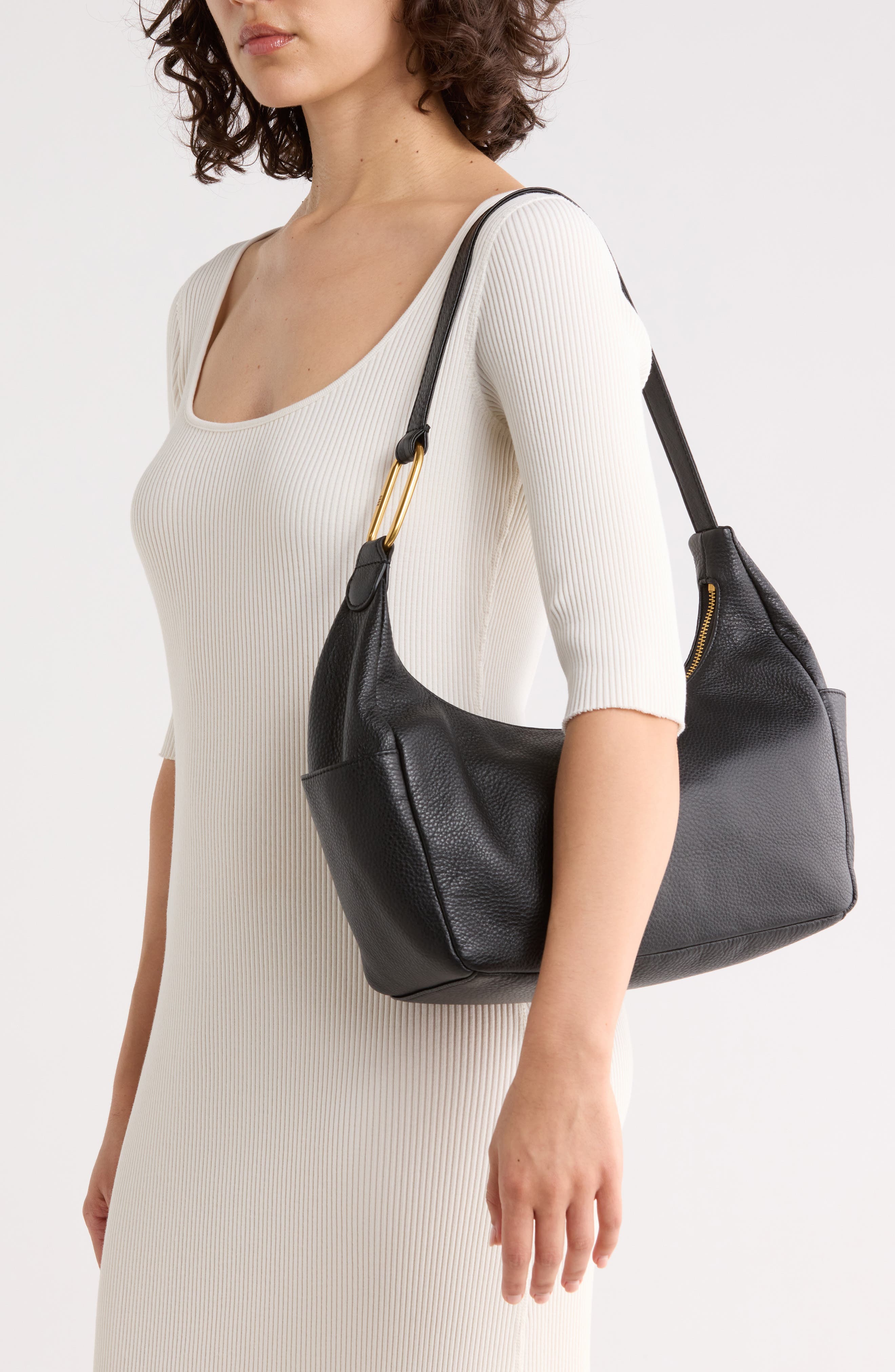HOBO Fielder Shoulder Bag, Alternate, color, Black
