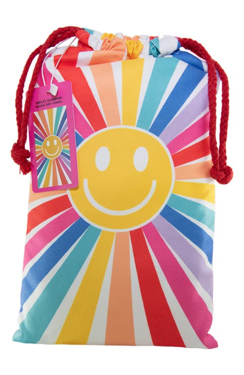 Katydid Happy Face Sunshine Quick Dry Beach Towel
