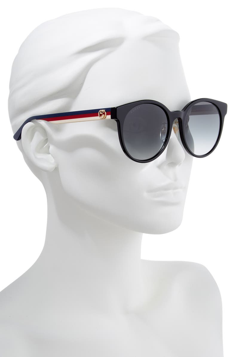 Gucci 55mm Round Sunglasses, Alternate, color,