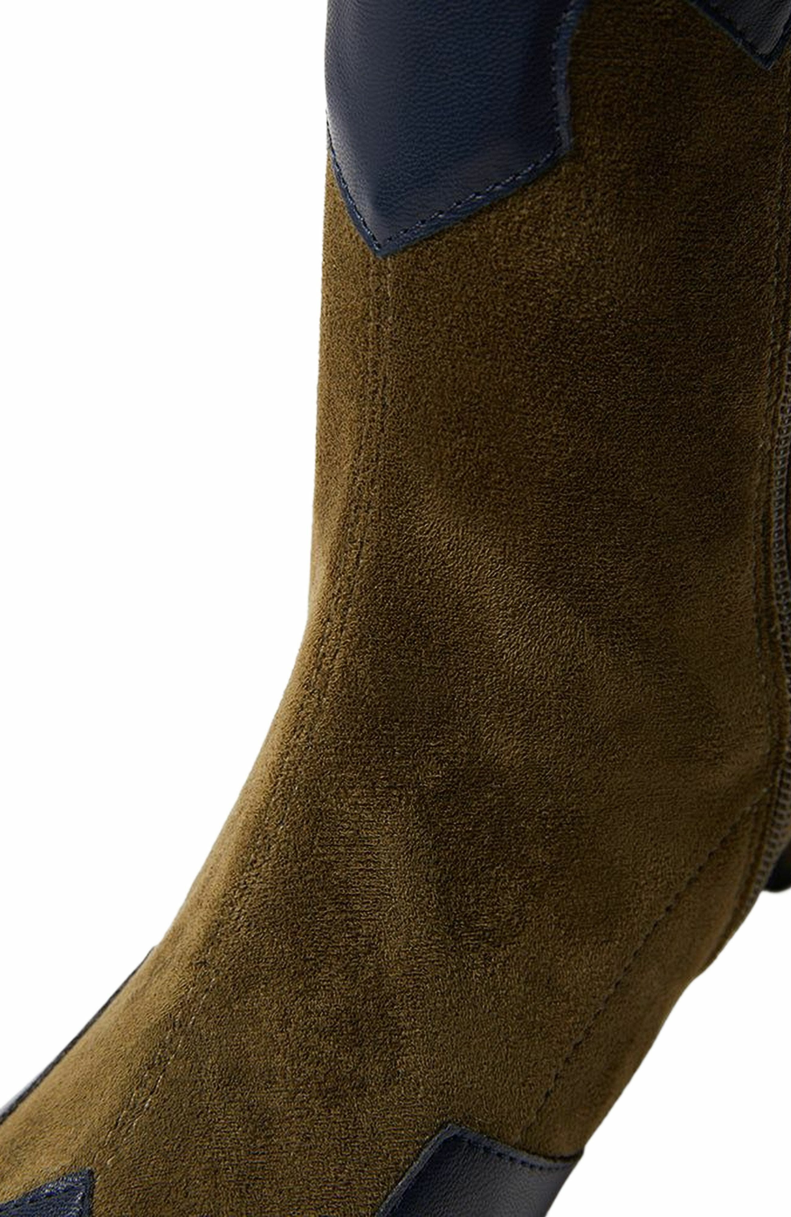 WeWoreWhat Kitten Heel Western Bootie, Alternate, color, 