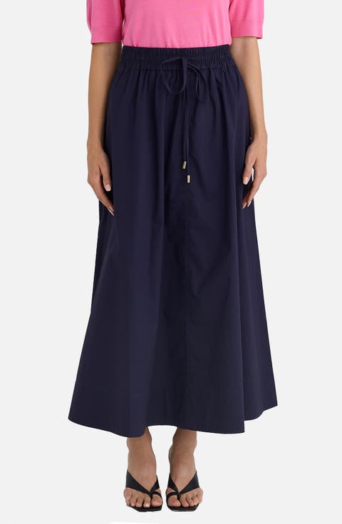 Eliza Tie Waist Maxi Skirt