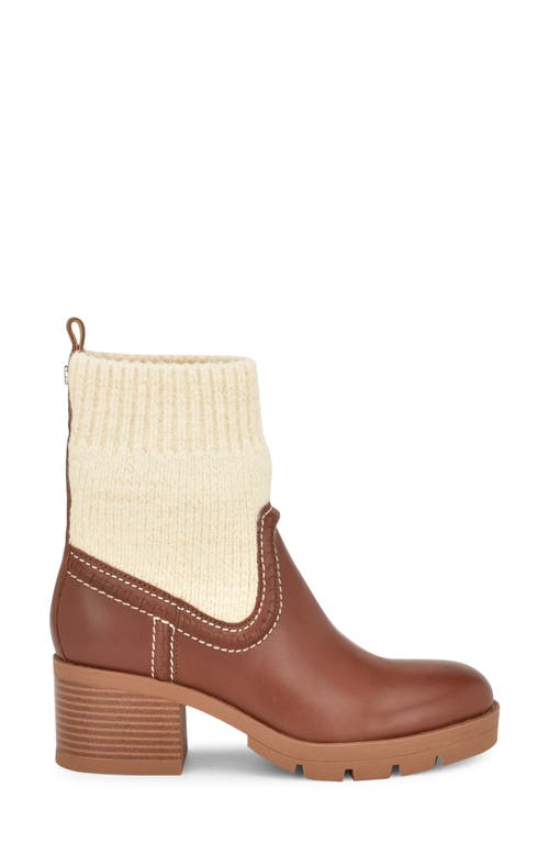 Nine West Popit Bootie In Dark Natural