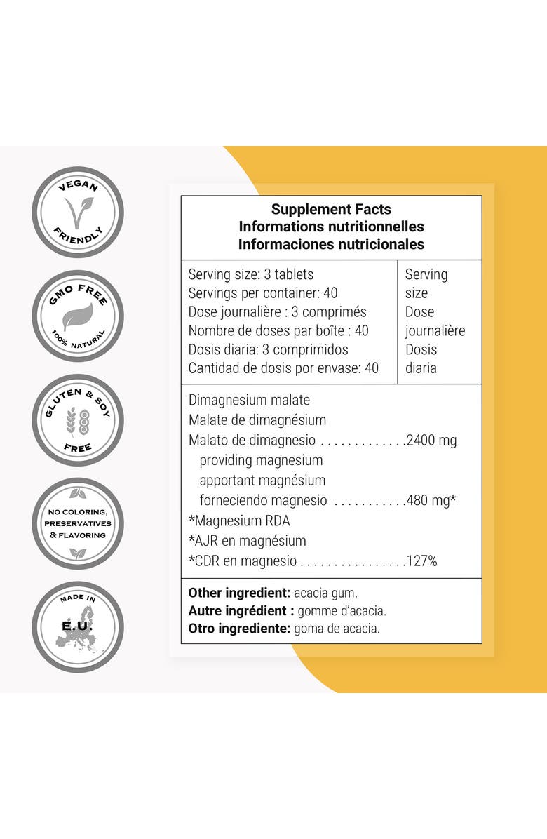SuperSmart Magnesium Malate 2400mg, Alternate, color, NO COLOR