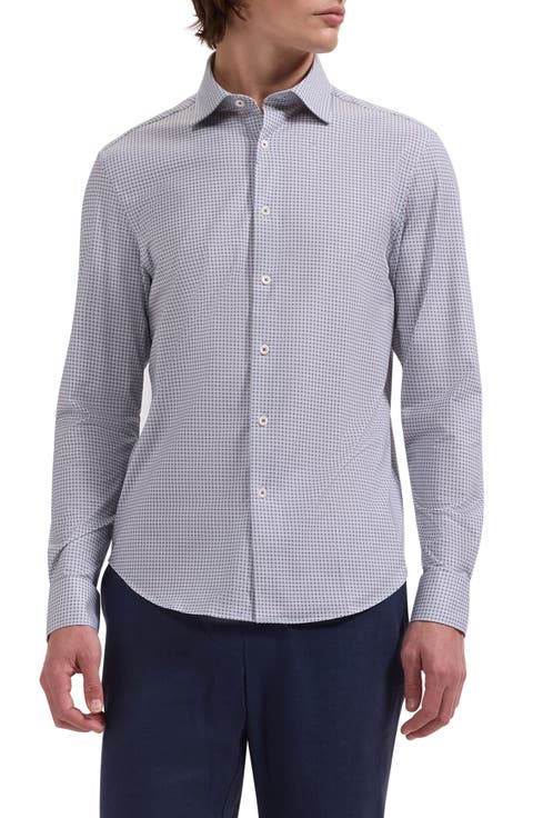 James OoohCotton® Geo Print Button-Up Shirt