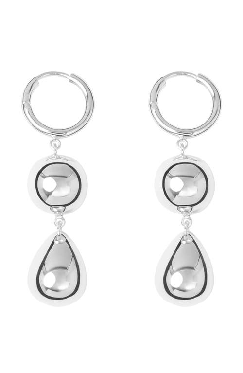 Lie Studio Lié Studio The Catherine Drop Earrings In Metallic