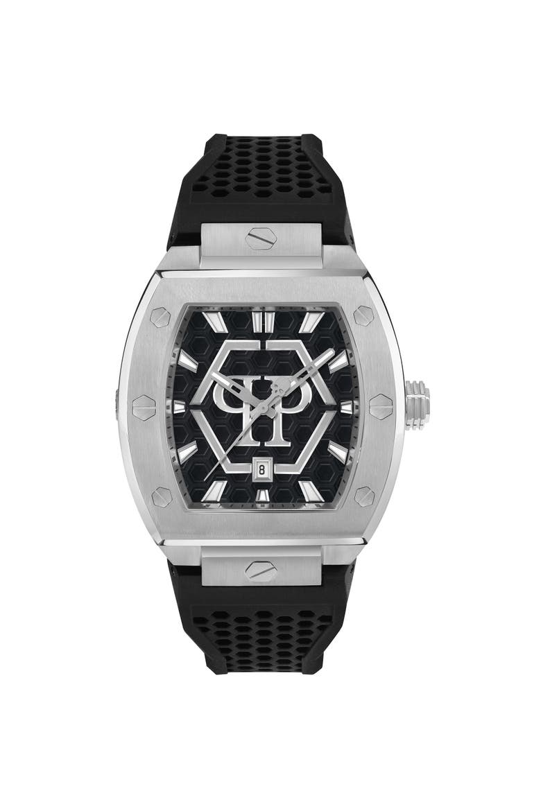 Watches Hexagon Men, Main, color, black/silver