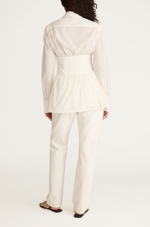 REBECCA TAYLOR REBECCA TAYLOR CORSETED BUTTON DOWN 
