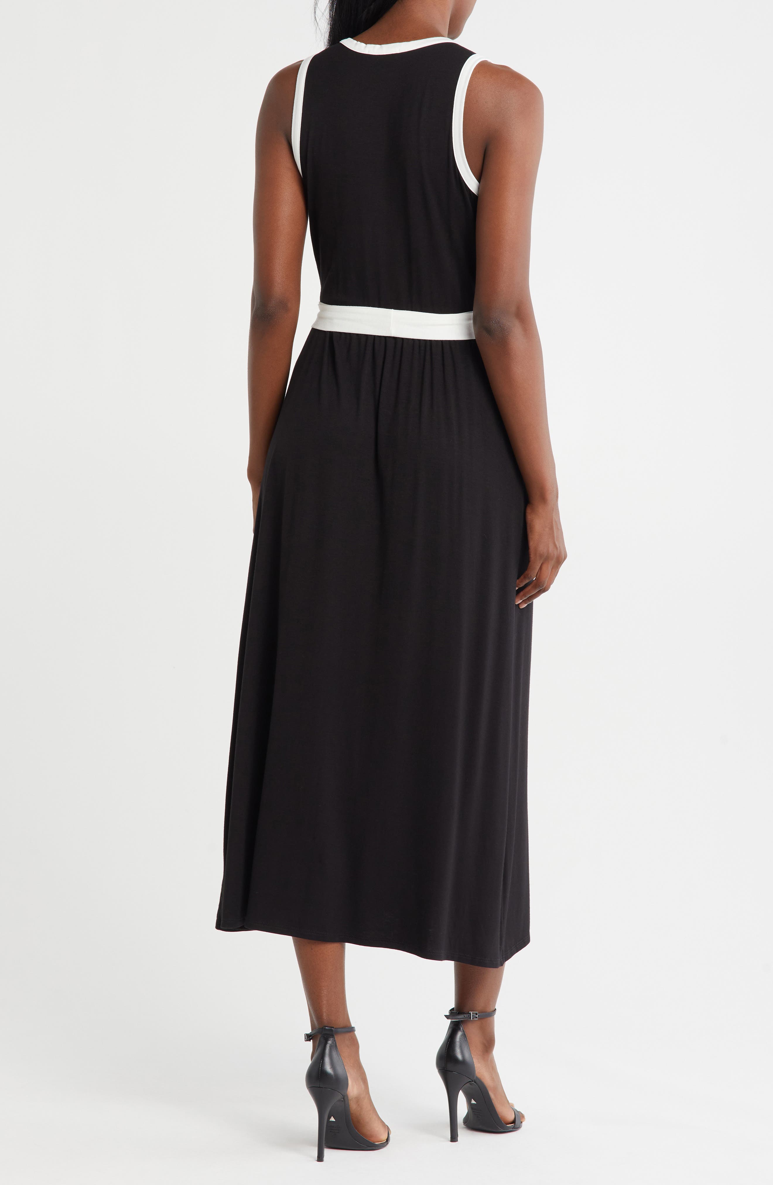 Faux Wrap Midi Dress - image 2