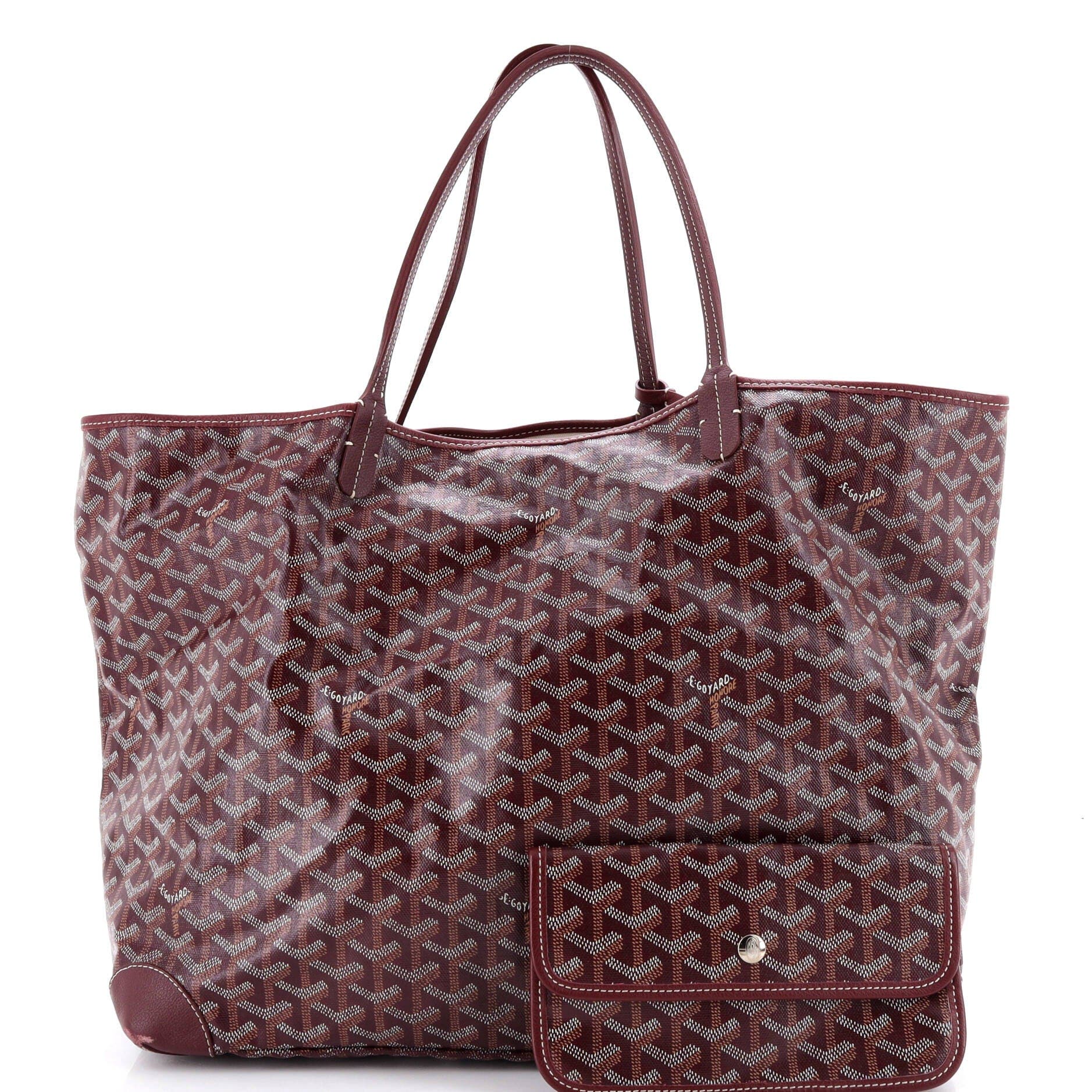 Pre-Owned Goyard Artois Tote Coated Canvas MM, Alternate, color, Red