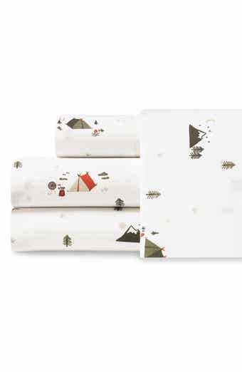 Eddie Bauer Cascade Camping 200 Thread Count 100% Cotton Percale Sheet Set