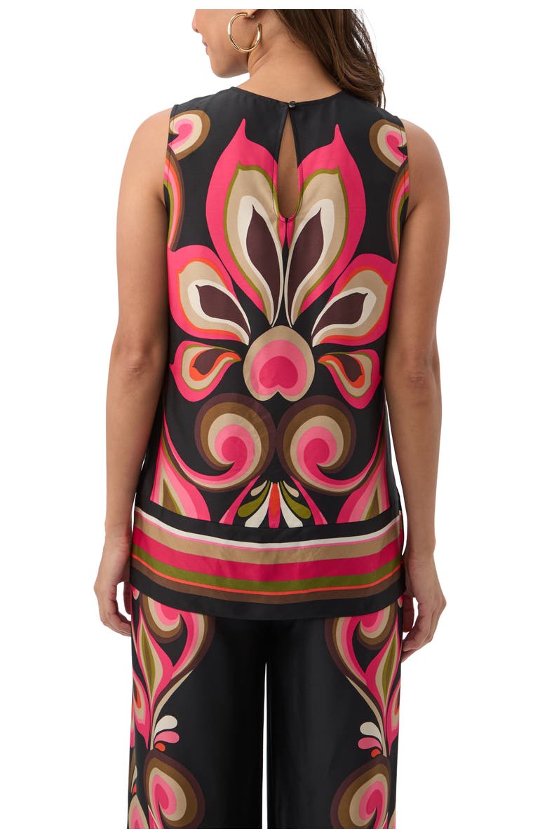 Trina Turk Malema Border Print Sleeveless Top, Alternate, color, Multi