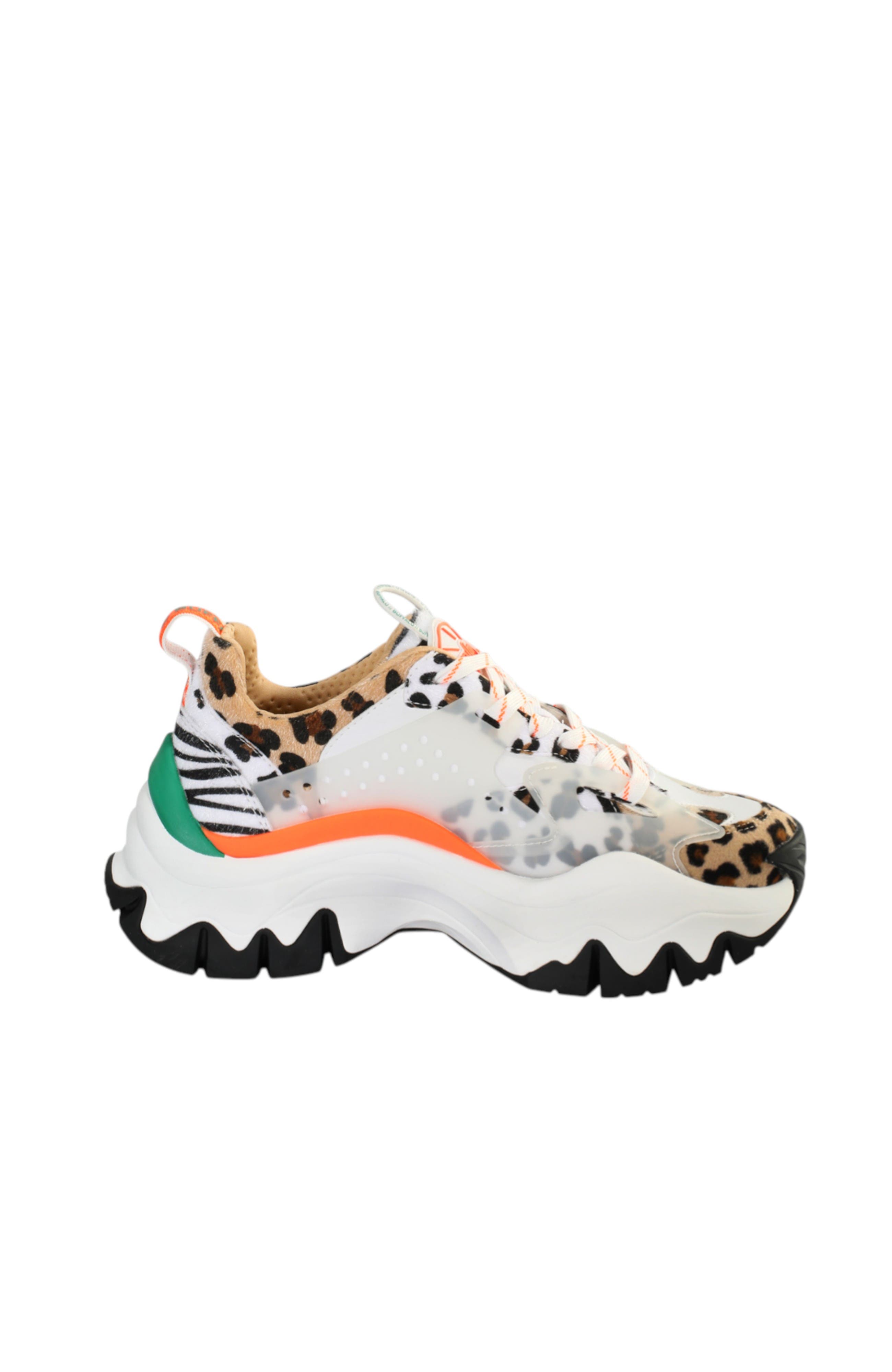 Buffalo Boots Trail Sneaker, Alternate, color, White Animal Mix