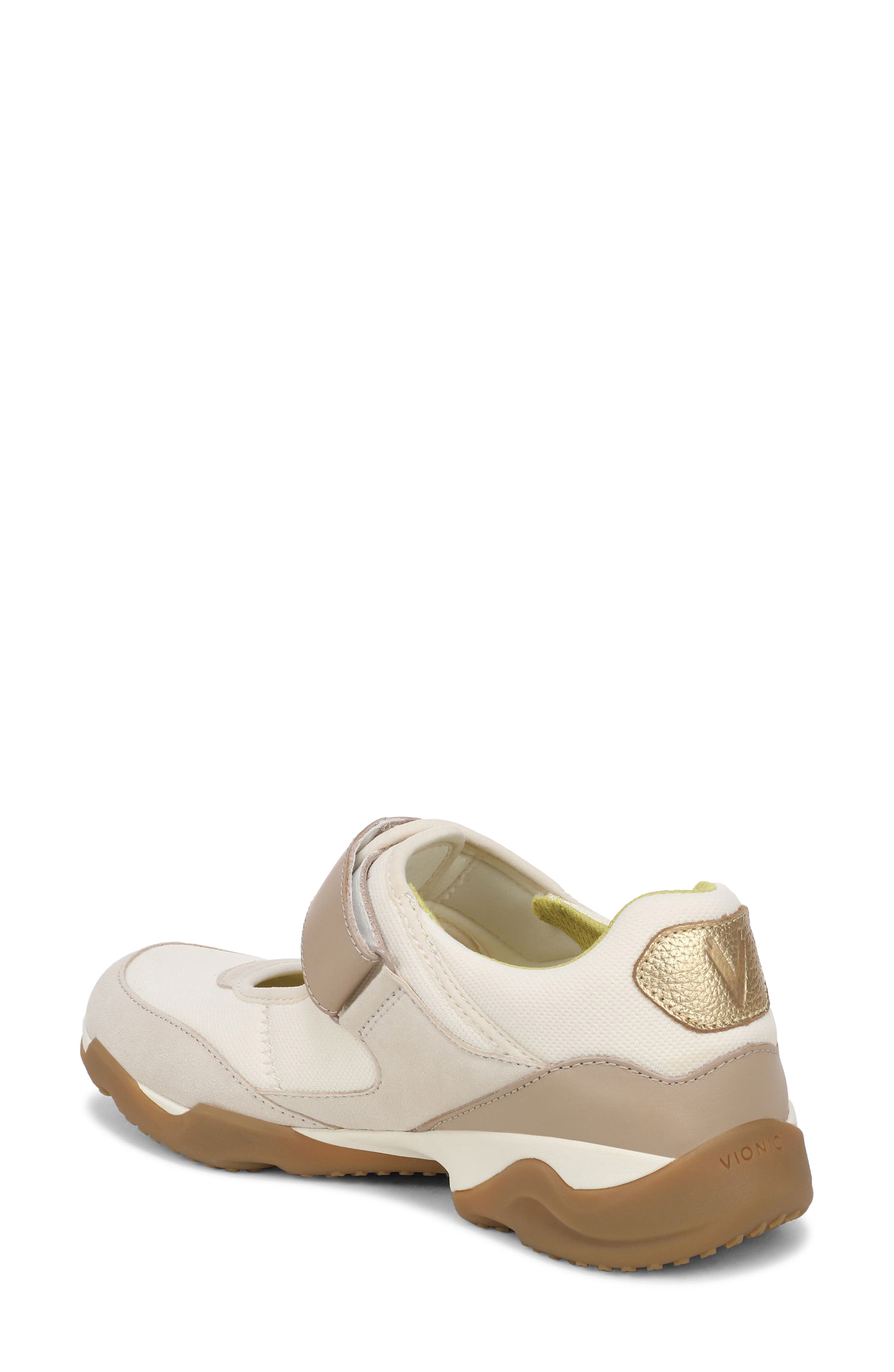 Vionic Walk Slim Giselle Mary Jane Sneaker, Alternate, color, Ivory